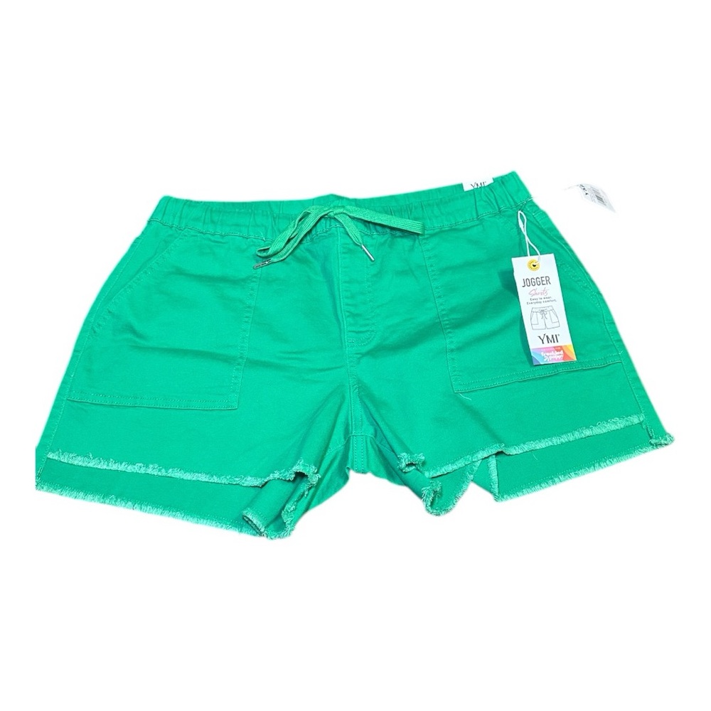 Women’s YMI Pull-On Hi-Lo Shorts, Color Shamrock
